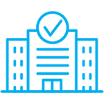 Commercial Property Maintenance Blue Icon